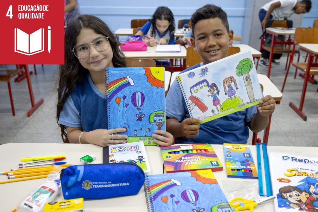 Itaquá inicia entrega de 42 mil kits de material escolar na rede municipal